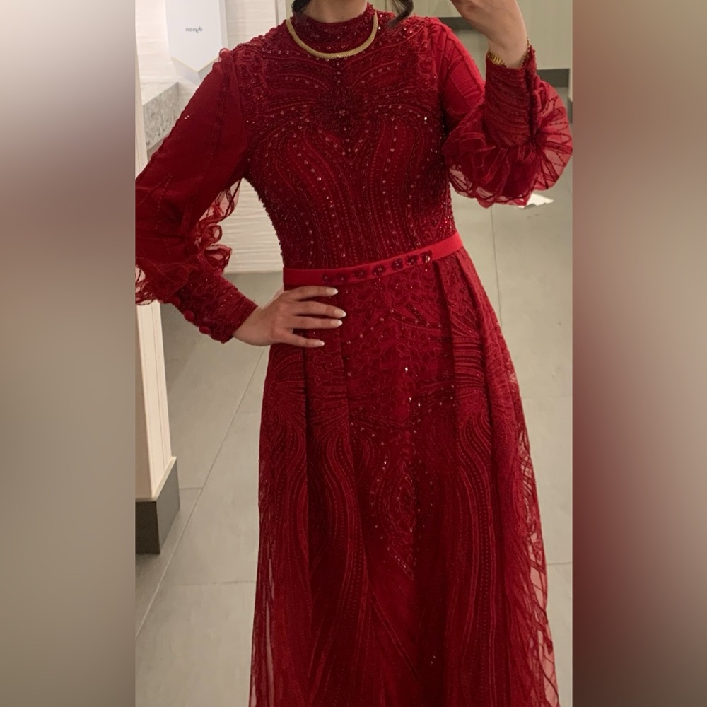 Red Evening Gown - image 1